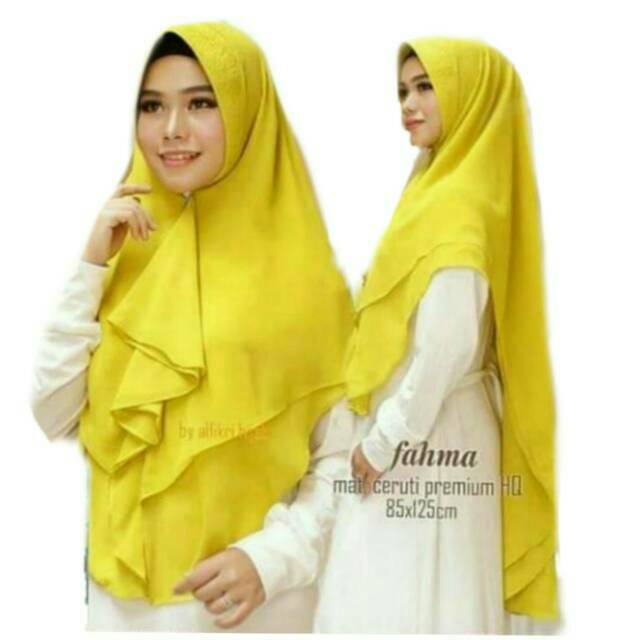 Paling Keren Jilbab Warna Kuning Lemon