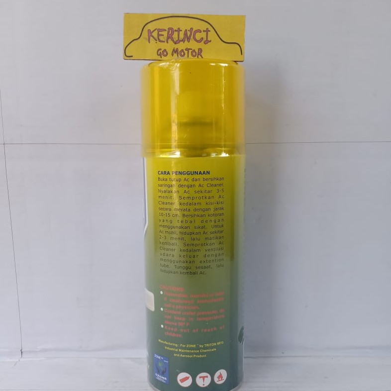 AC CLEANER ZONE SPRAY 400ml - CAIRAN PEMBERSIH AC ZONE - ZONE CLEANER