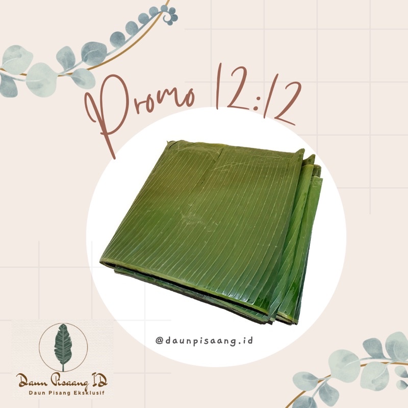 

DAUN PISANG SEGAR 1KG (20-24 LEMBAR)