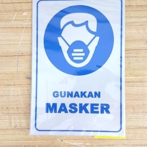 

LABEL K3 GUNAKAN MASKER UK 12X18CM