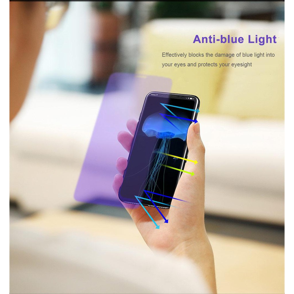 ANTI GORES KACA CAHAYA BIRU VIVO V15 - OPPO F11 PRO PREMIUM COVER GLASS