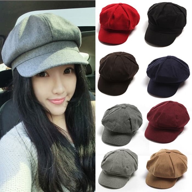 Topi  Pets Newsboy Topi Pelukis Bahan Fleece PREMIUM