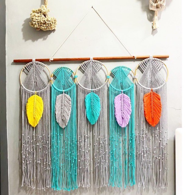 macrame wall hanging size besar