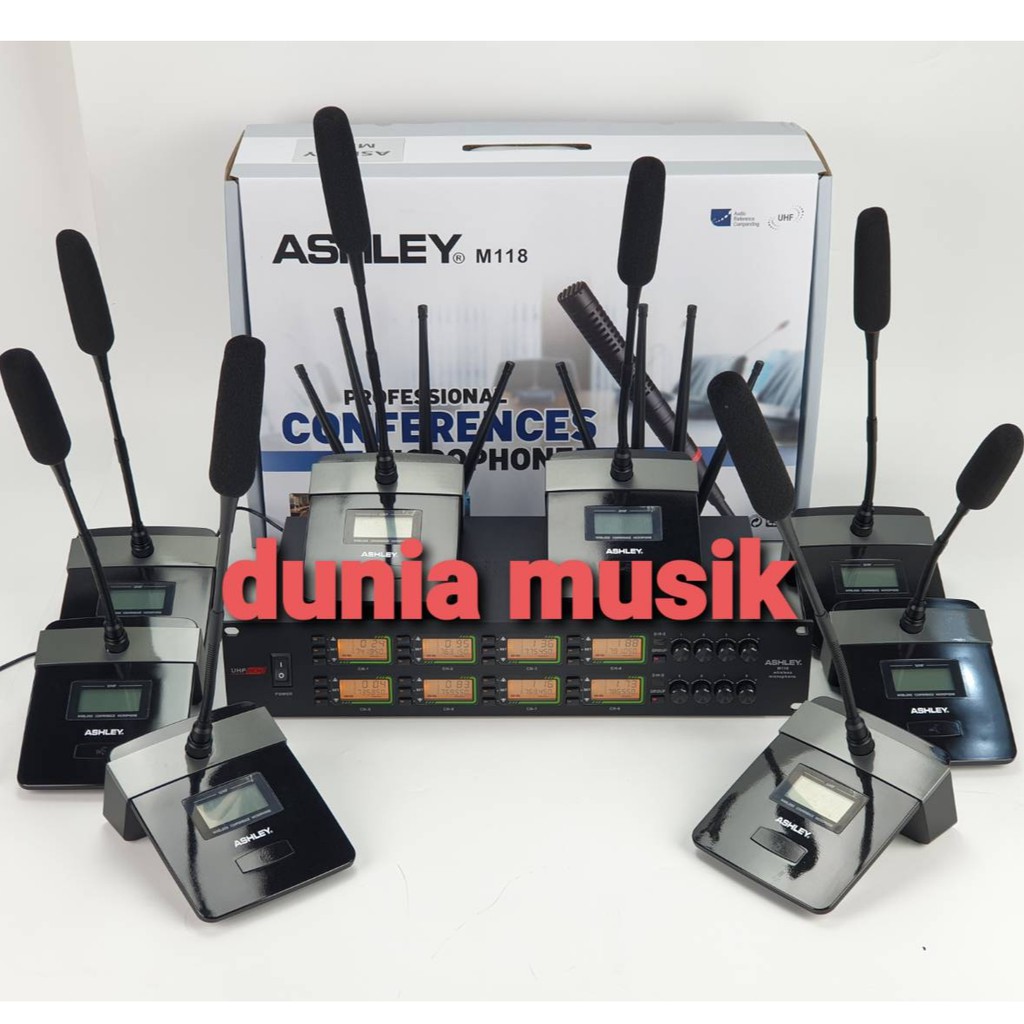 mic meja / conference ashley m118 / m 118  original garansi 1tahun