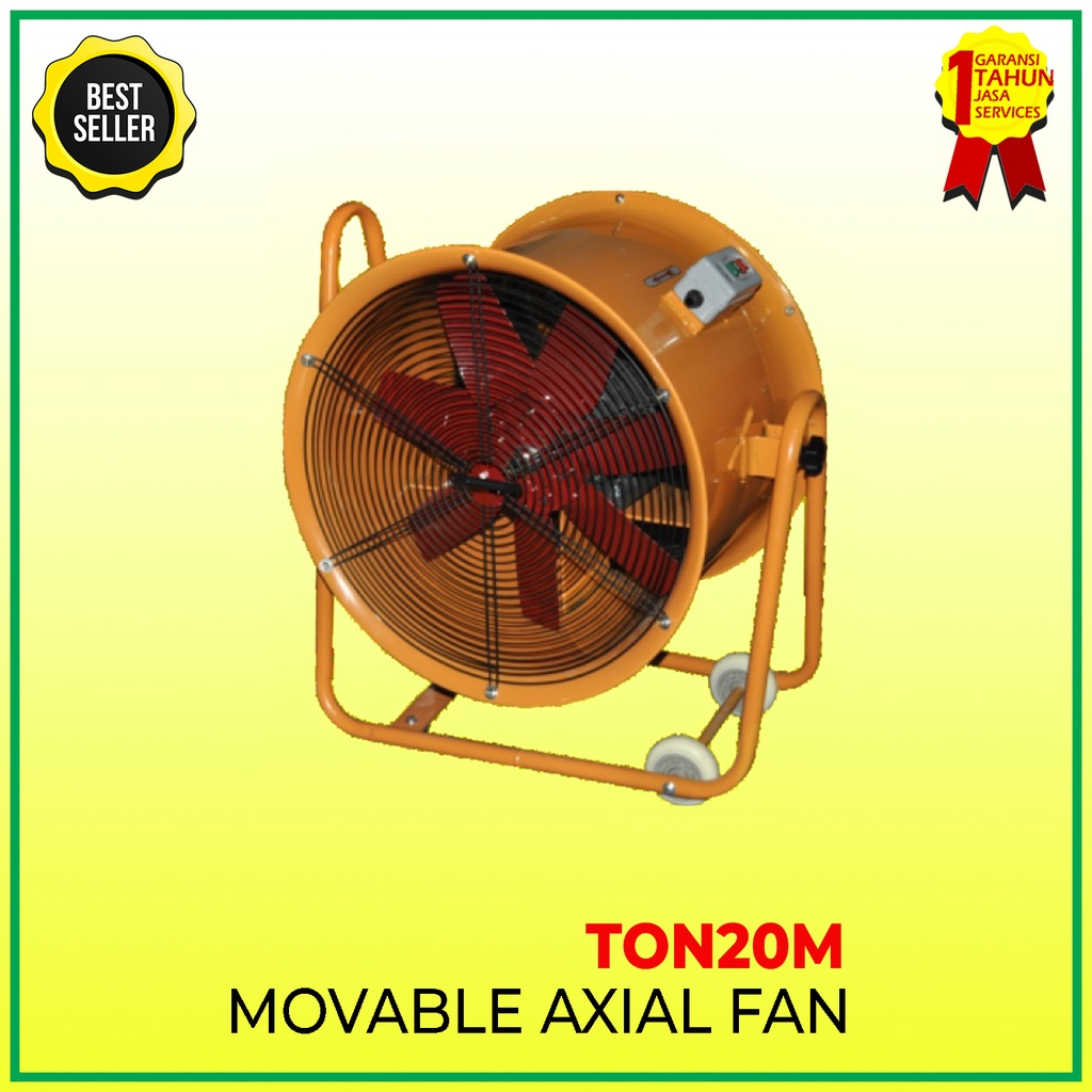 Portable Ventilator Kipas Blower Axial Fan 20 Inch (500 mm) 1.1 Kw - TON20M - Impotir1989
