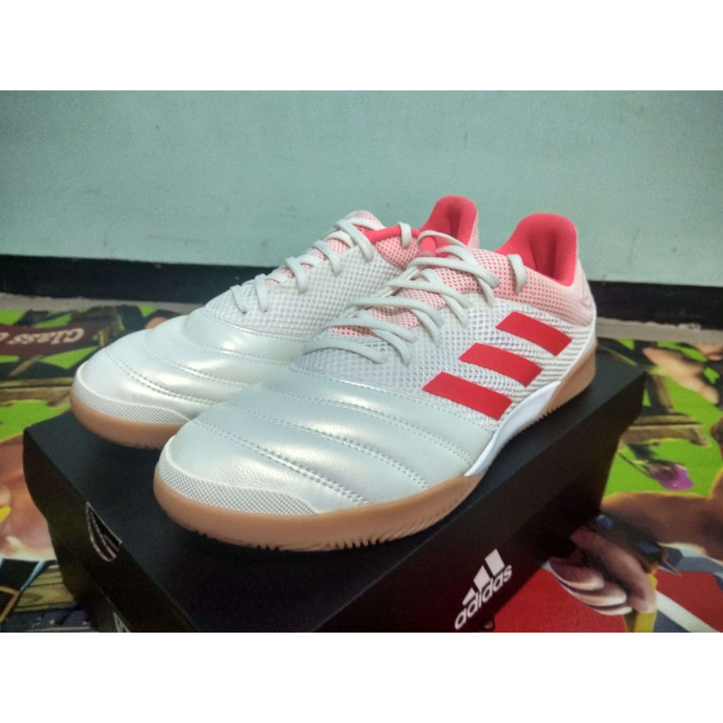 Adidas Copa 19.3 Original Indoor Sala White/Red Sepatu Futsal