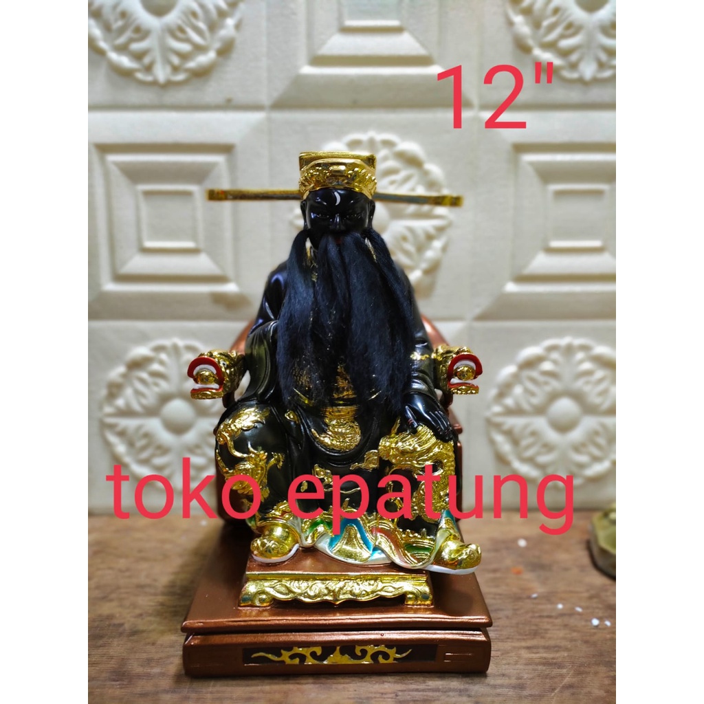 patung hakim bao / pao kong / bao kong - fiber - 12 inch
