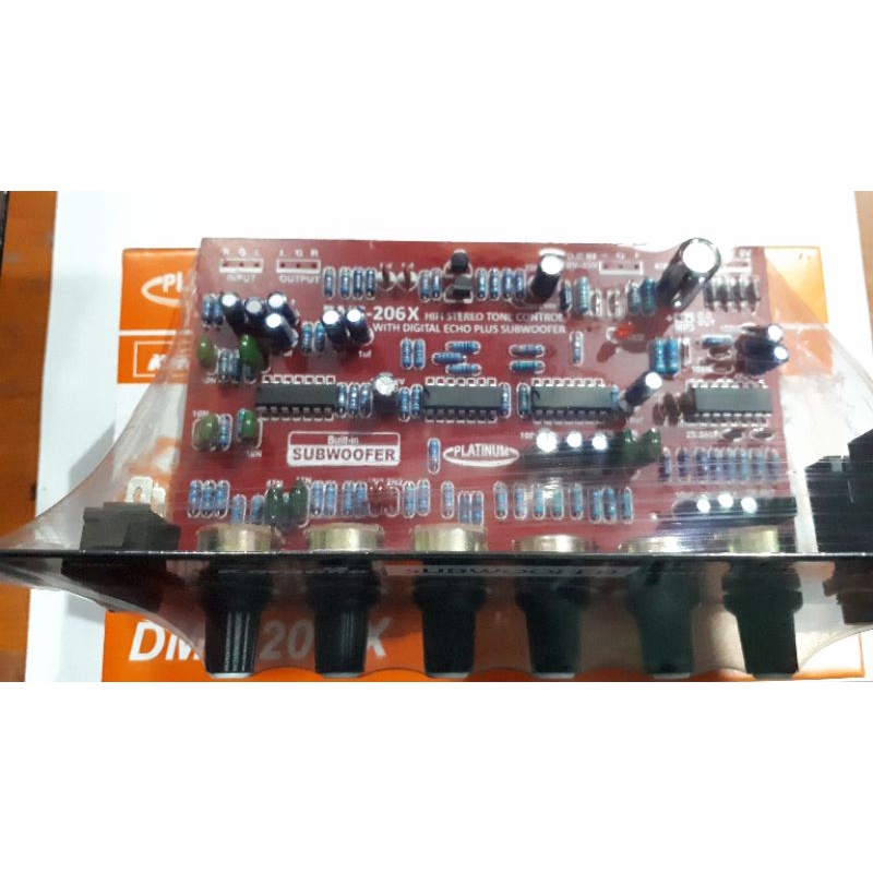 DMS-206 PANEL KIT TONE CONTROL STEREO PARAMETRIC SUBWOOFER ECHO DMS-206X PANEL