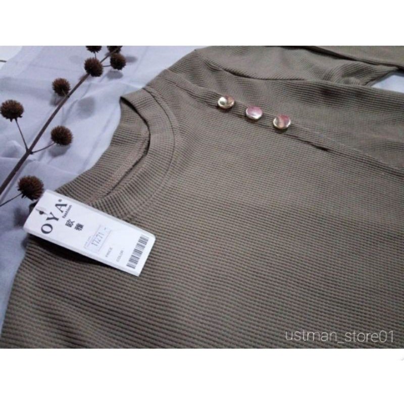 TUNIK RAJUT IMPORT BAHAN UNIQLO /TUNIK UNIQLO KANCING / TUNIK KNIT IMPORT PREMIUM