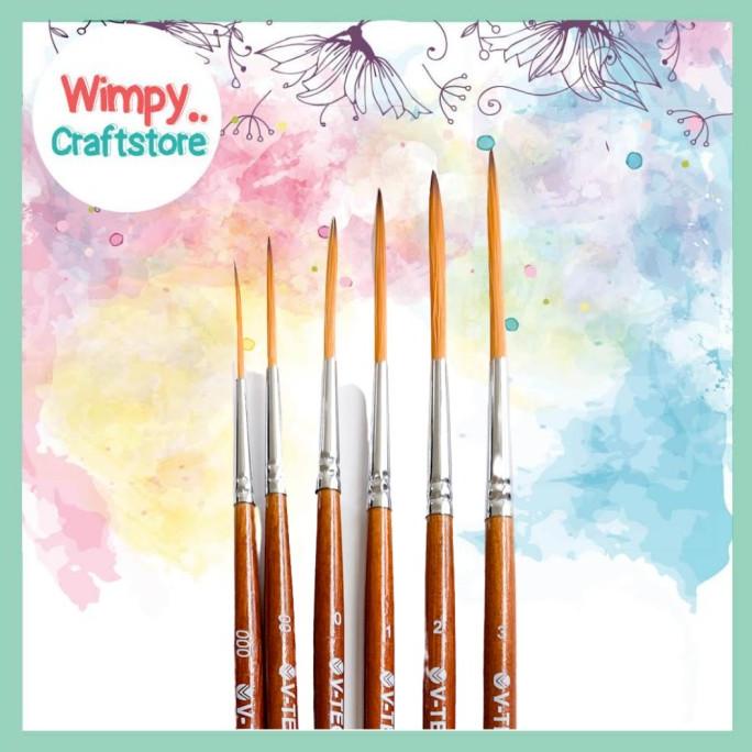

Kuas Lukis Set 6 Flat Lancip Kuas Cat Kuas Kaligrafi wimp11 Ayo Order