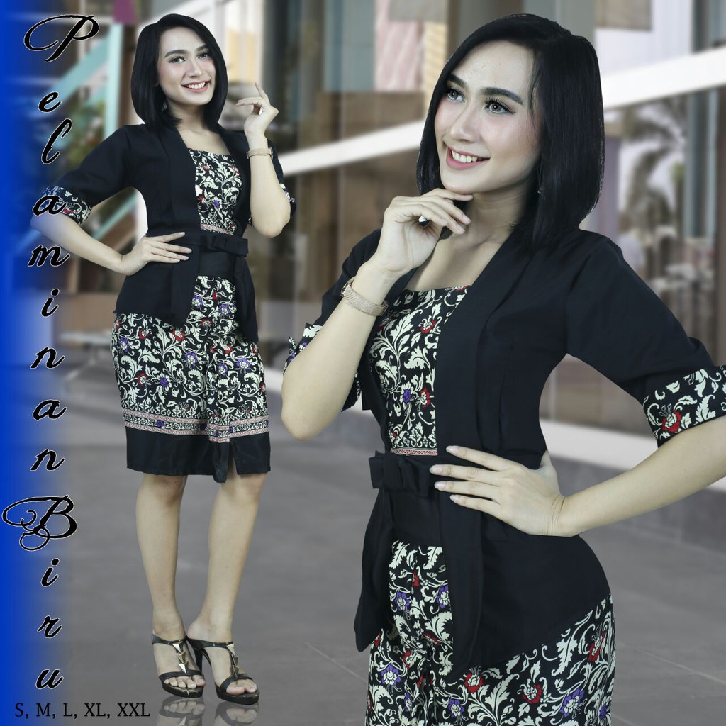 Setelan kebaya kutubaru ETP pendek / kebaya pesta / kebaya natal / kebaya modern