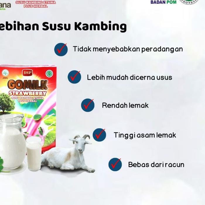 

Diskon⭐ GOMILK MURAH Go milk COD (GOMILK KINI HADIR DI SURABAYA) Susu kambing ettawa / etawa plus herbal solusi untuk maag #murah