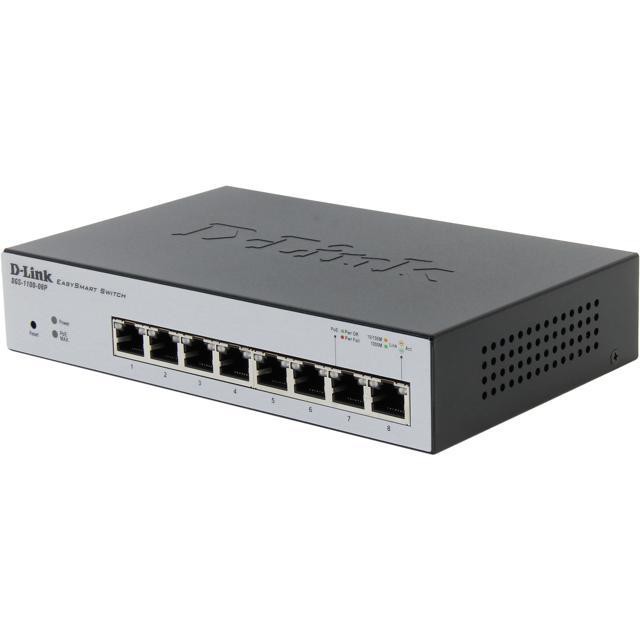 POE SWITCH HUB D-LINK DGS-1100 08P 8 PORT