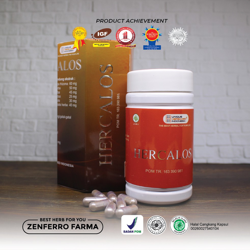 

HERCALOS isi 50 Kapsul - Membantu Mengurangi Cacar Air dan Herpes