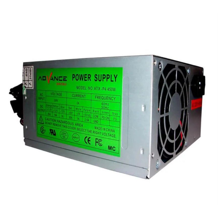 POWER SUPPLY ADVANCE 450W BOX, POWER SUPPLY KOMPUTER 450W ADVANCE BARU GARANSI 1TH