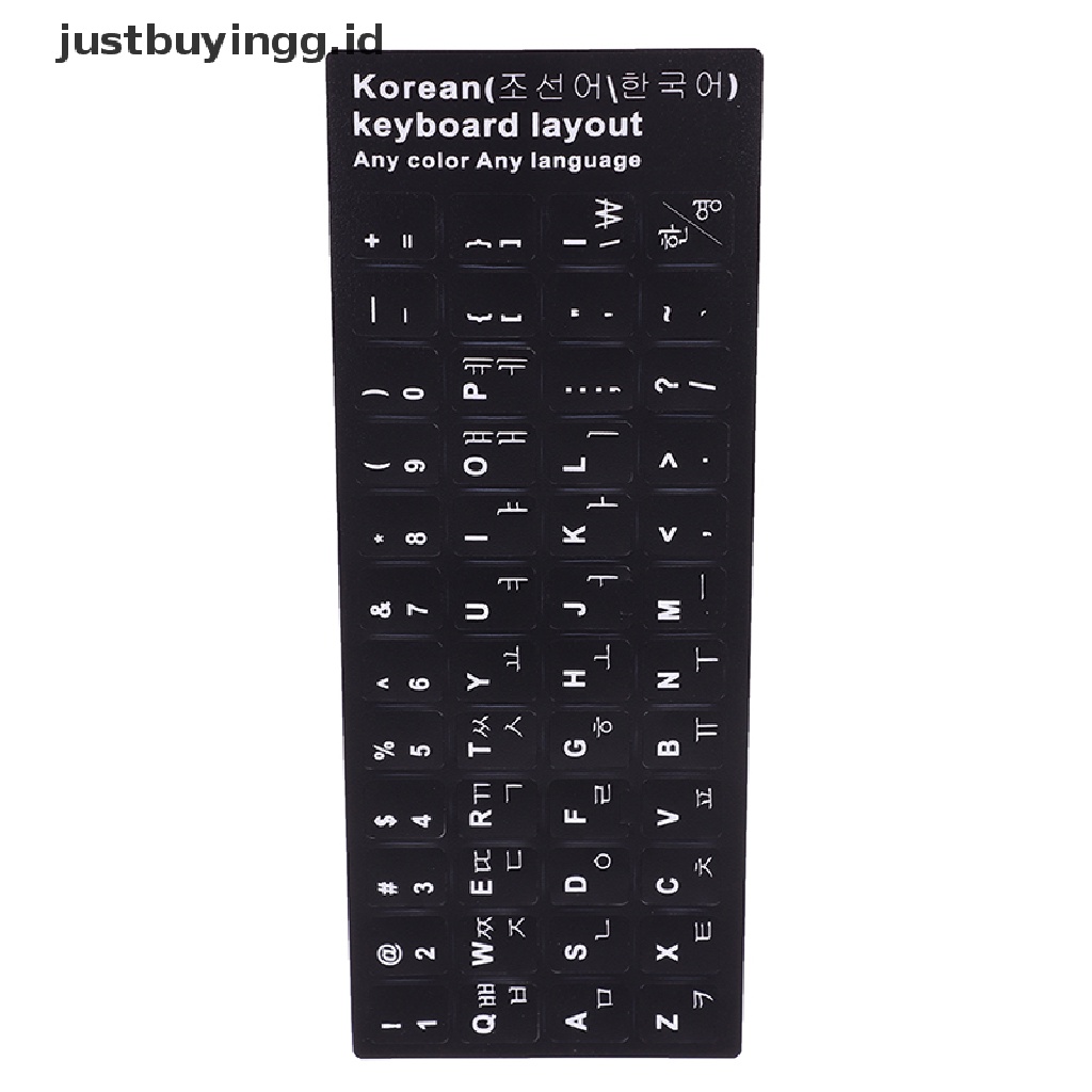 1 Pc Stiker Pelindung Keyboard Motif Print Gaya Korea