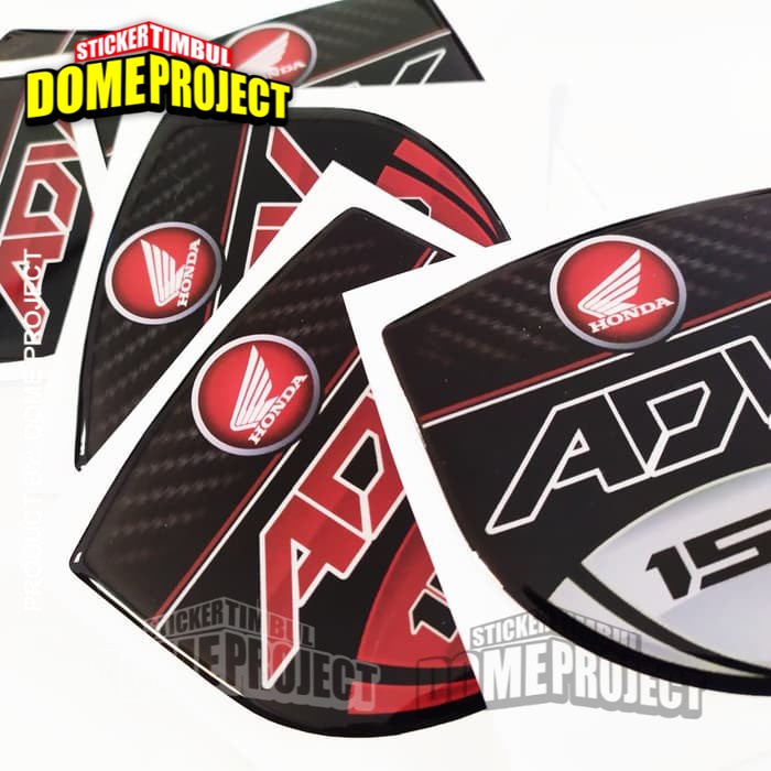 STIKER MOTOR TIMBUL EMBLEM HONDA ADV 150 TIMBUL