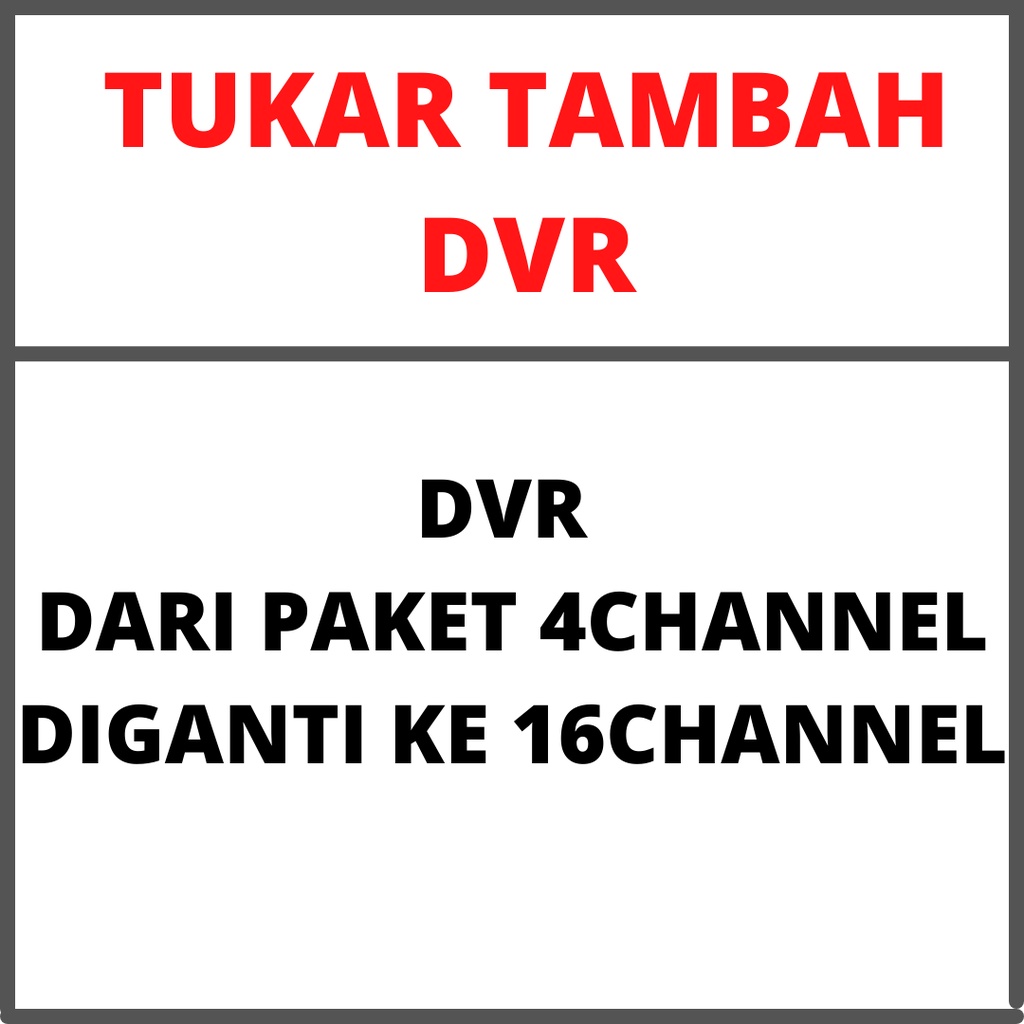 UPGRADE DVR HIKVISION 4 CHANNEL KE 16 CHANNEL