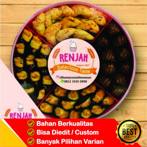 

Cetak Stiker Label Bulat Toples Kue Kaleng Makanan Murah!! FREEDESIGN