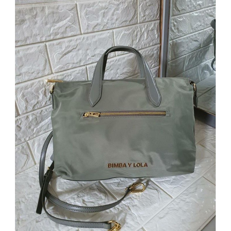 Ready Bimba Y Lola Green Tote Bag Pocket