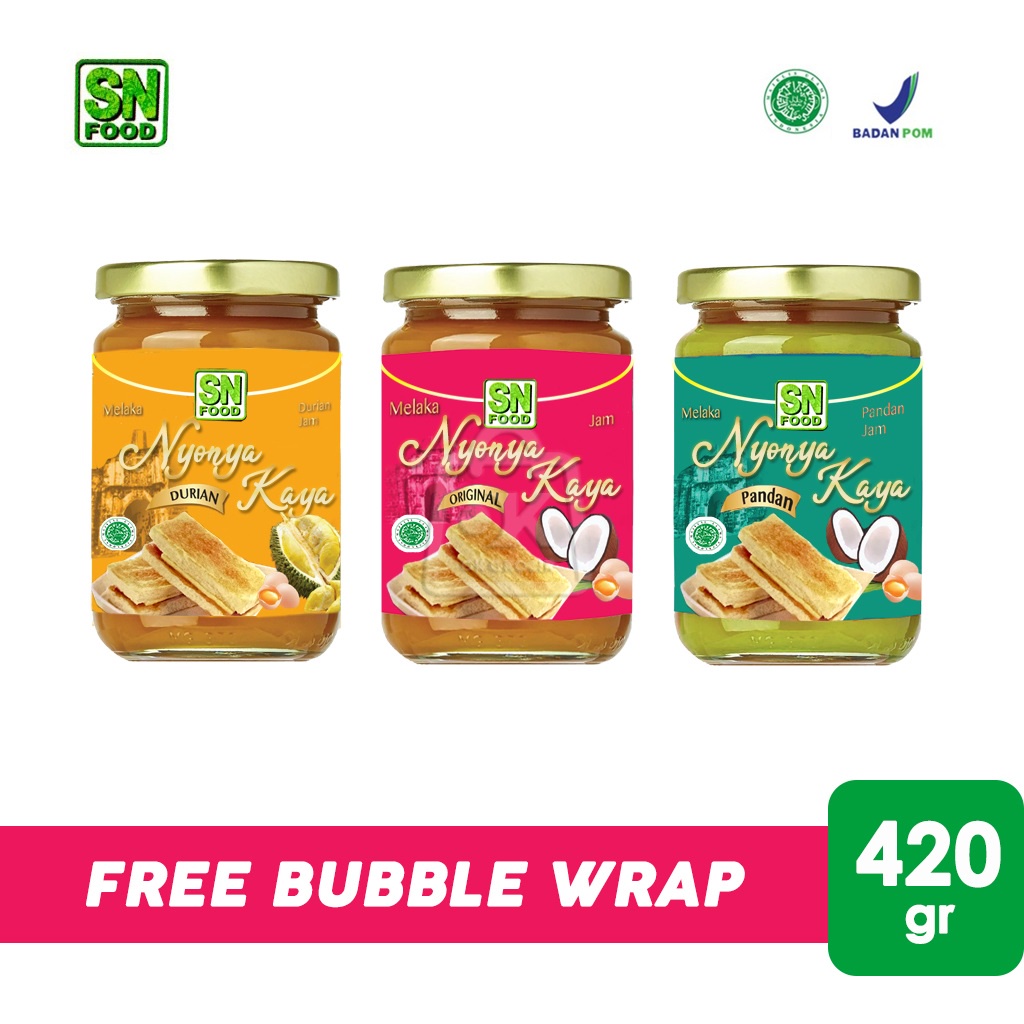 

Selai Roti Toast Nyonya Kaya SN Food / Fruit Jam (Botol Kaca 420gr)