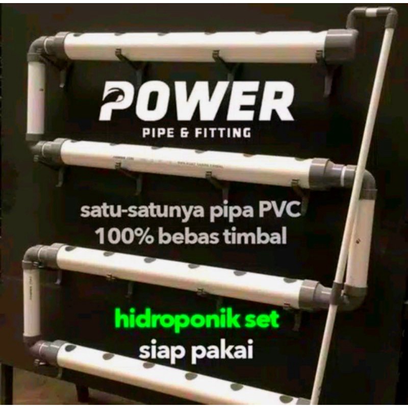 Hydroponik set merk power (exclude pompa)