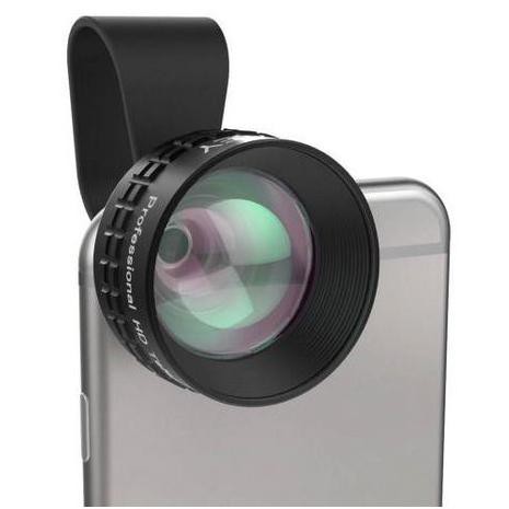 Aukey Optic Pro 2x Telephoto Lens Angle Fish Eye for Smartphone - PL-BL01 - Black