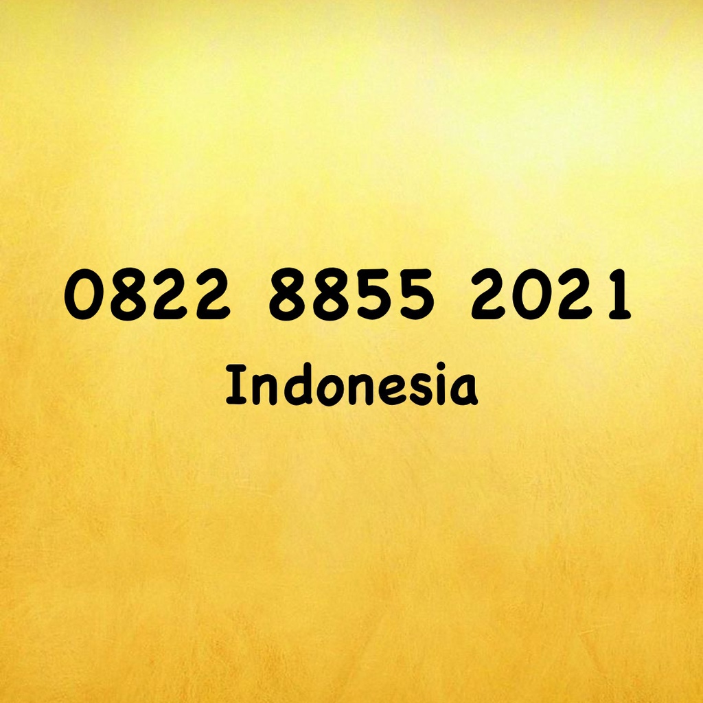 Nomor Cantik Simpati LOOP Seri Tahun - 21 - 20 - 2020 - 0822 8855 2021