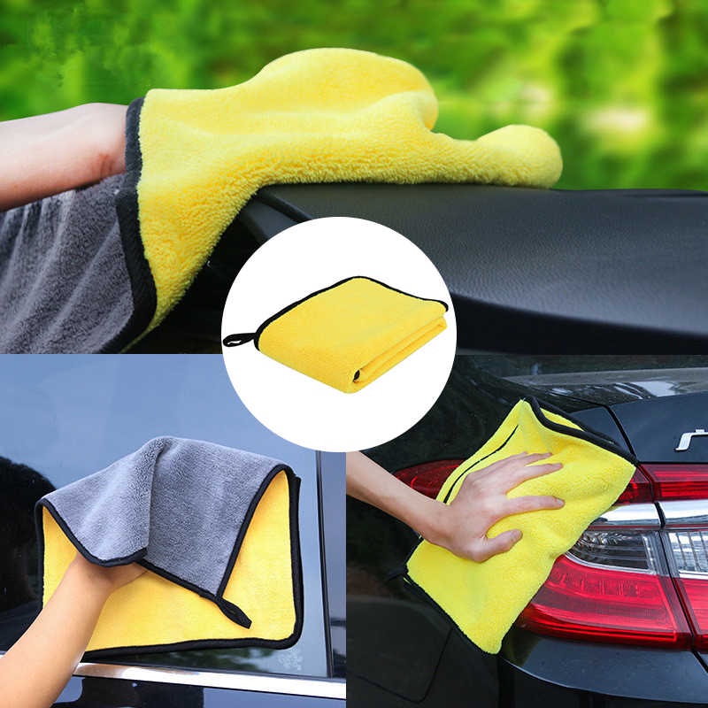 KAIN LAP MOBIL Microfiber Towel Cloth Dua Sisi Pembersih Mobil 30x40cm