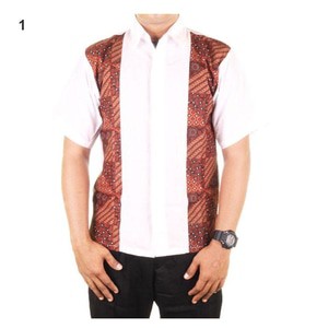 Kemeja Kerja Kombinasi Batik Digus