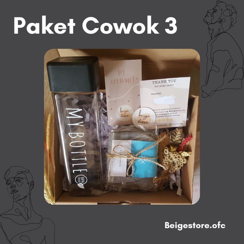 

Paket Cowok 3 - Gift box cowok / Hampers cowok / Hadiah cowok / Ulang tahun / For man boy