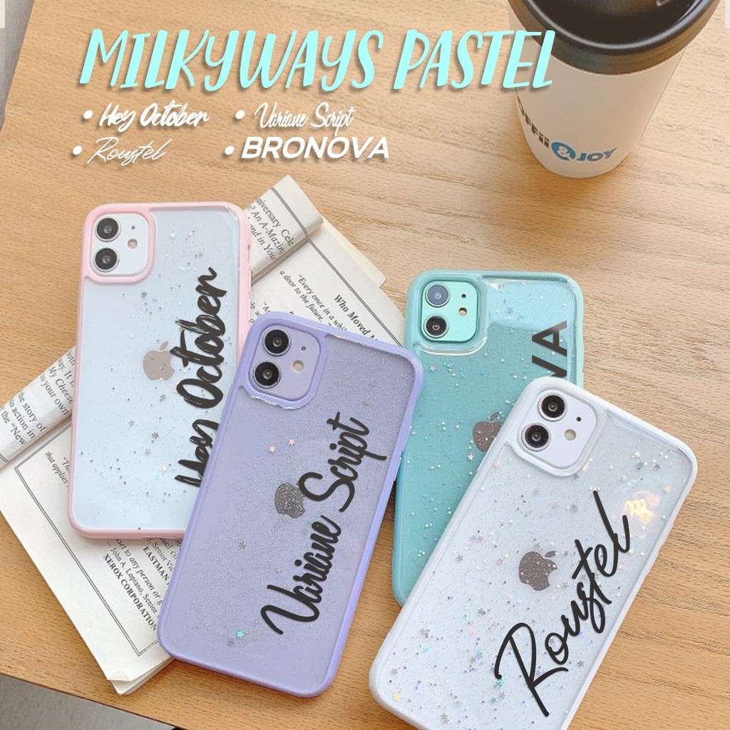 Custom Nama Milkyway Softcase iphone 6 6s 7 8 6 plus 6s plus 7 plus 8 plus X Xs Xr Xs Max 11 Pro Max 12 13