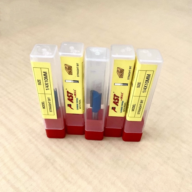 Mata Profil Kayu 1/4 x 10 mm Straight Bit AST