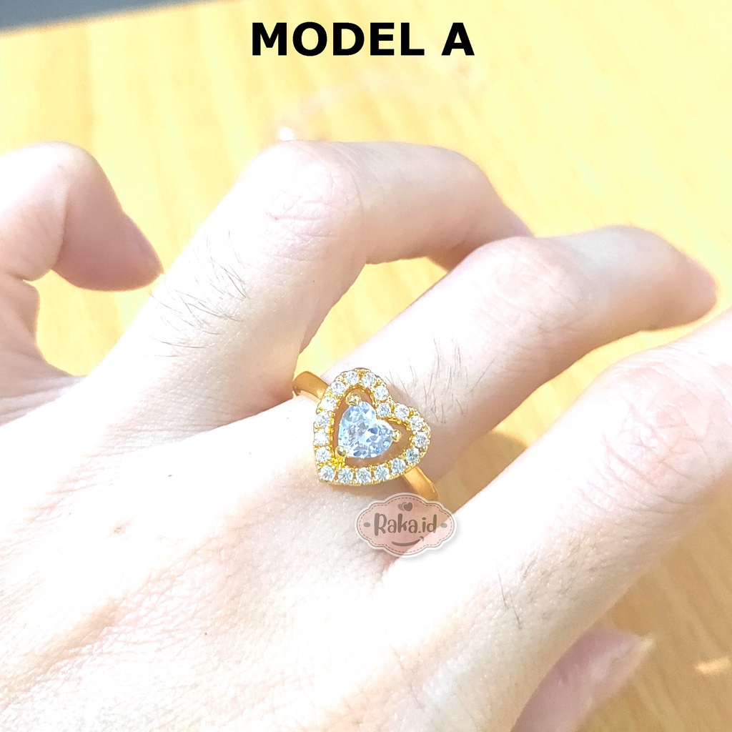 Cincin Wanita Cincin Dewasa Blink Blink Gold Aksesoris Perhiasan Wanita 1004