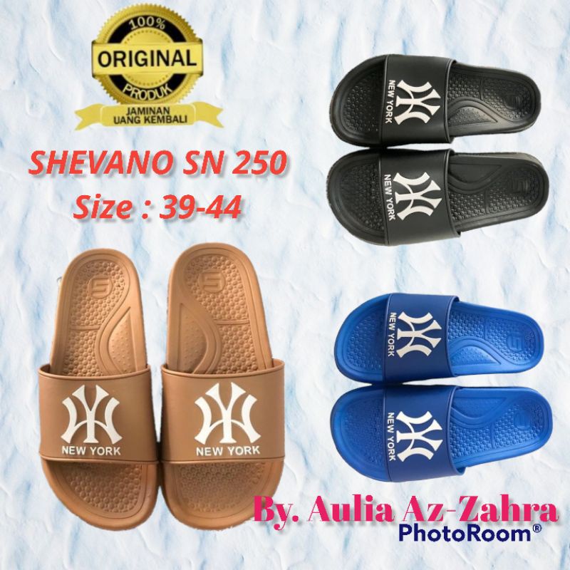 TERBARU Sandal Slop Pria Original NEW YORK SHEVANO SN 250 / Sandal pri musin panas / sandal slide an