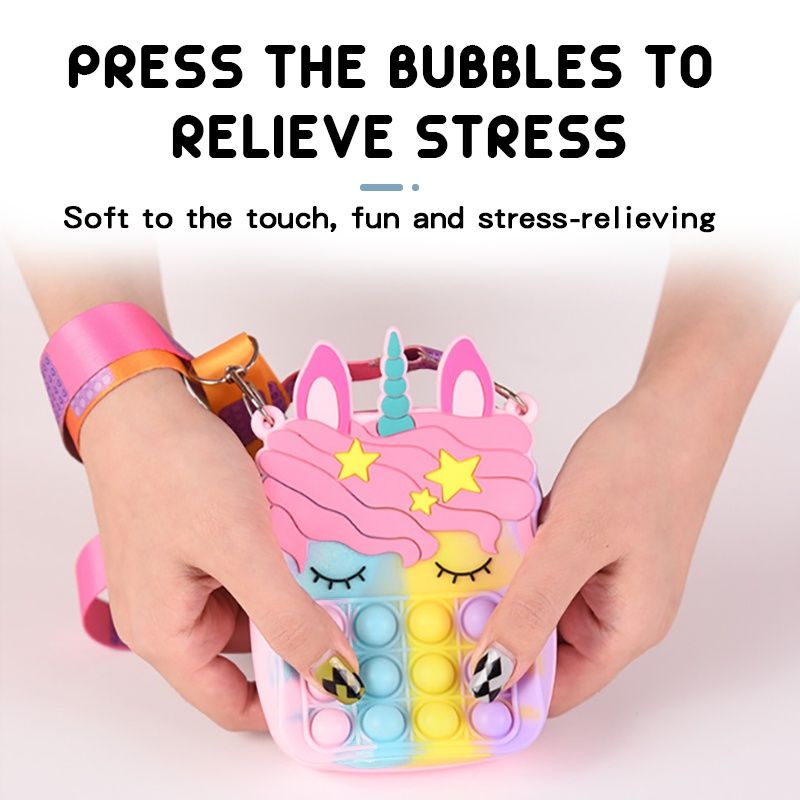 Viral Tas Pop It Karakter Anak lucu Import Model