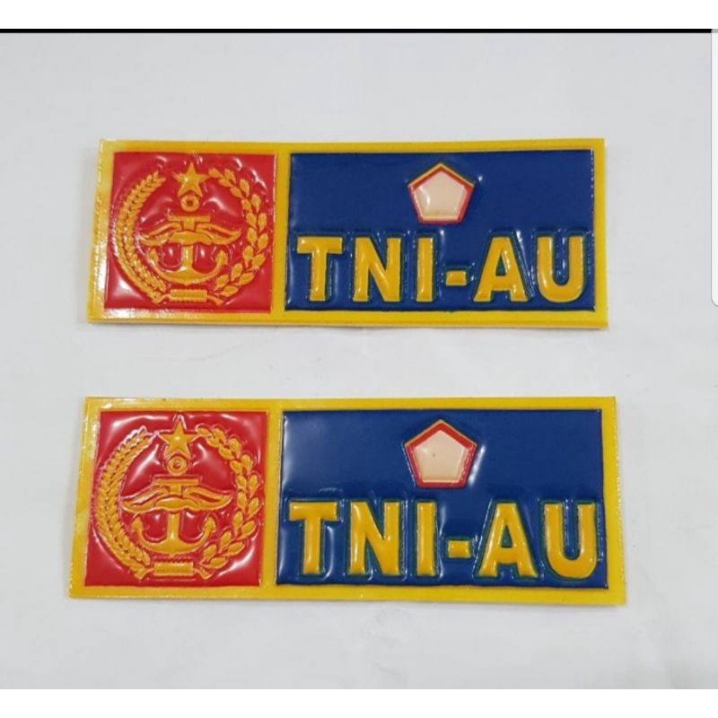 Stiker plat embos TNI AU | Stiker plat motor TNI AU | stiker TNI AU | Stiket plat TNI AU