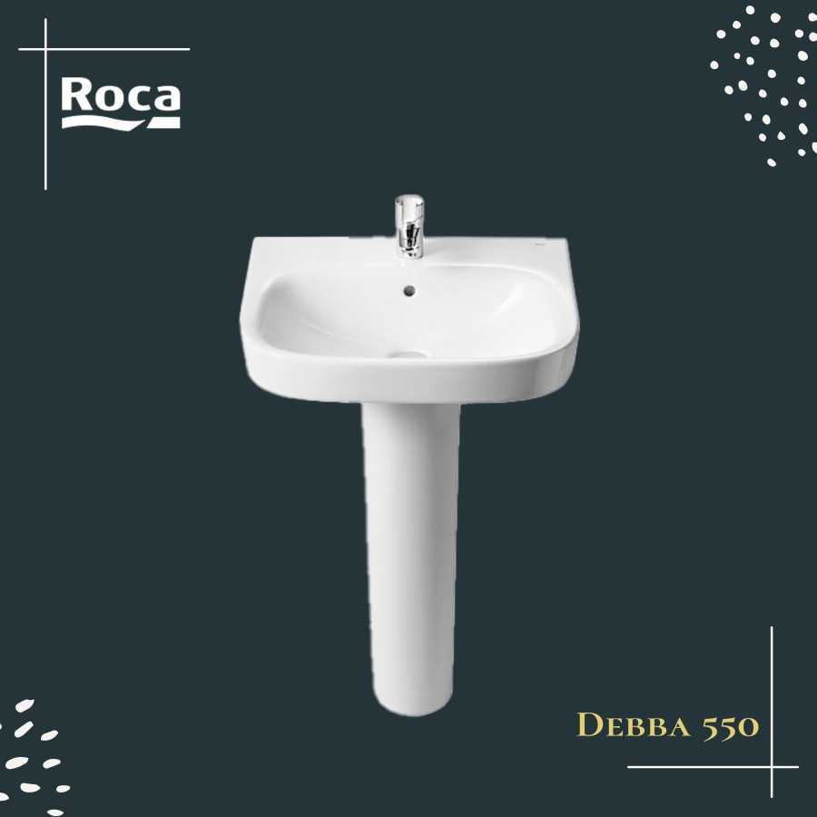 Pedestal Basin Roca Debba 550 Wastafel Pedestal - Full Pedestal