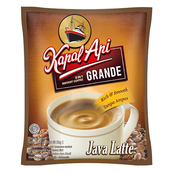 

Kapal Api Grande Java Latte Bag 20X20G