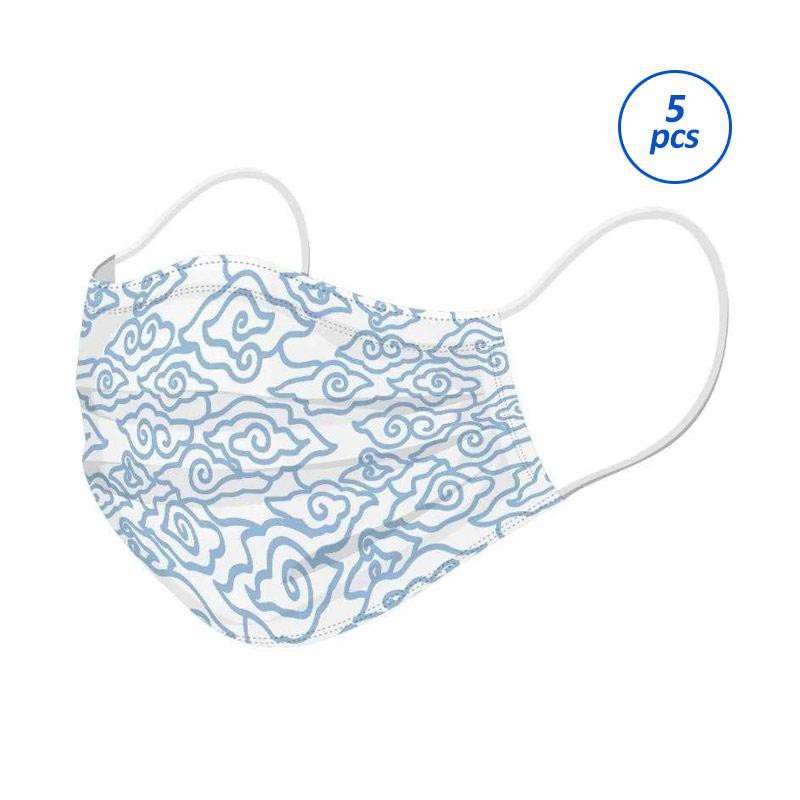 Masker BATIK Earloop Softies 3ply (1 pack isi 5)