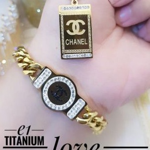 TiTanium set gelang kalung DC4