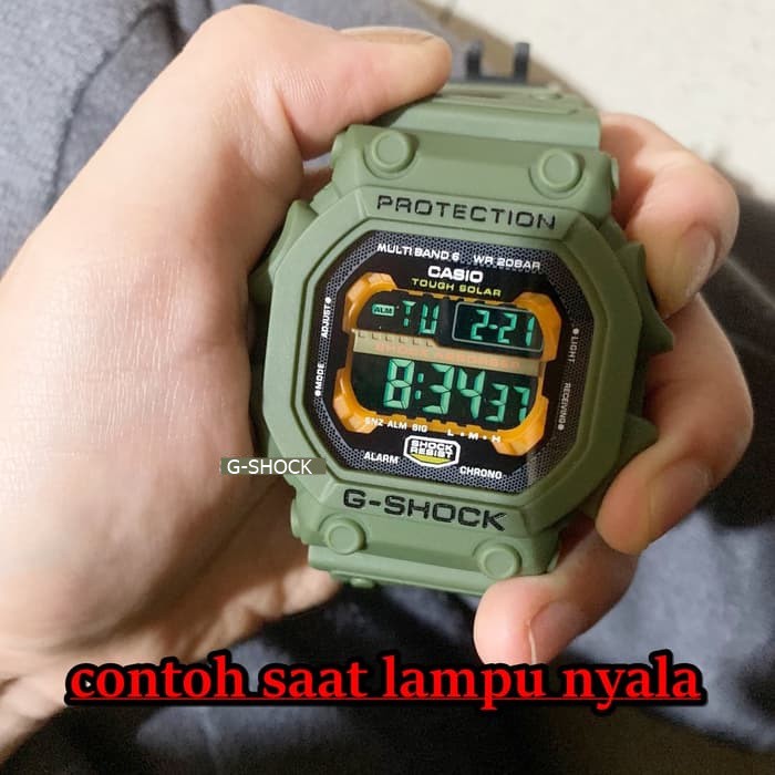 SALE !!!! JAM TANGAN PRIA G-SHOCK CASIO G-GX-56 FULL HITAM FULL BLACK TALI HIJAU FULL HIJAU