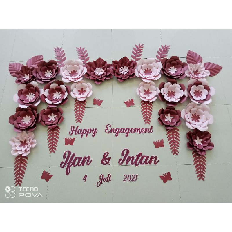 PAPER FLOWER||DEKOR LAMARAN