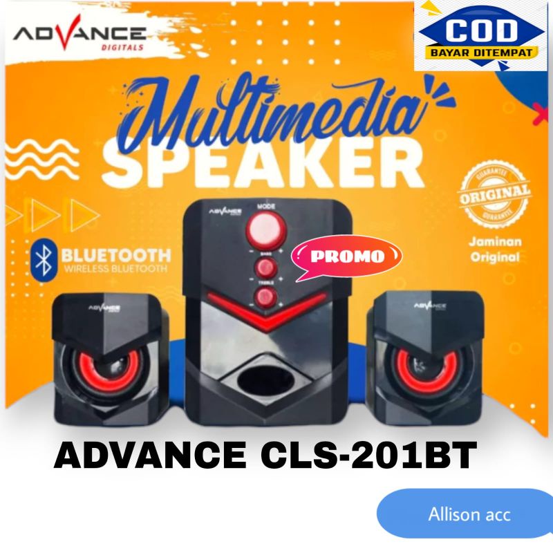 SPEAKER AKTIF ADVANCE CLS 201 BT BLUETOOTH SPEAKER LAPTOP KOMPUTER PC SPEAKER BLUETOOTH MULTIMEDIA