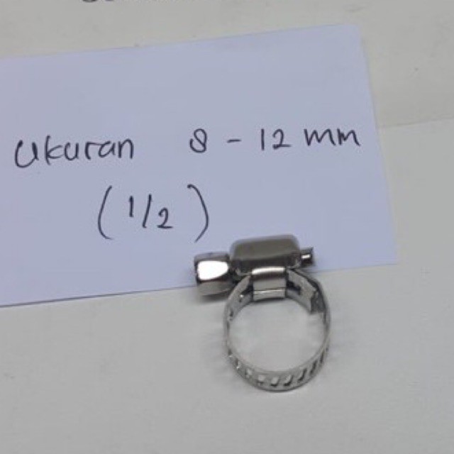 Klem Selang VOXY Stainless Steel 1/2&quot; - Cleam Slang Stenles Tw Kilap 1/2 in - Kleam Clem 1/2in