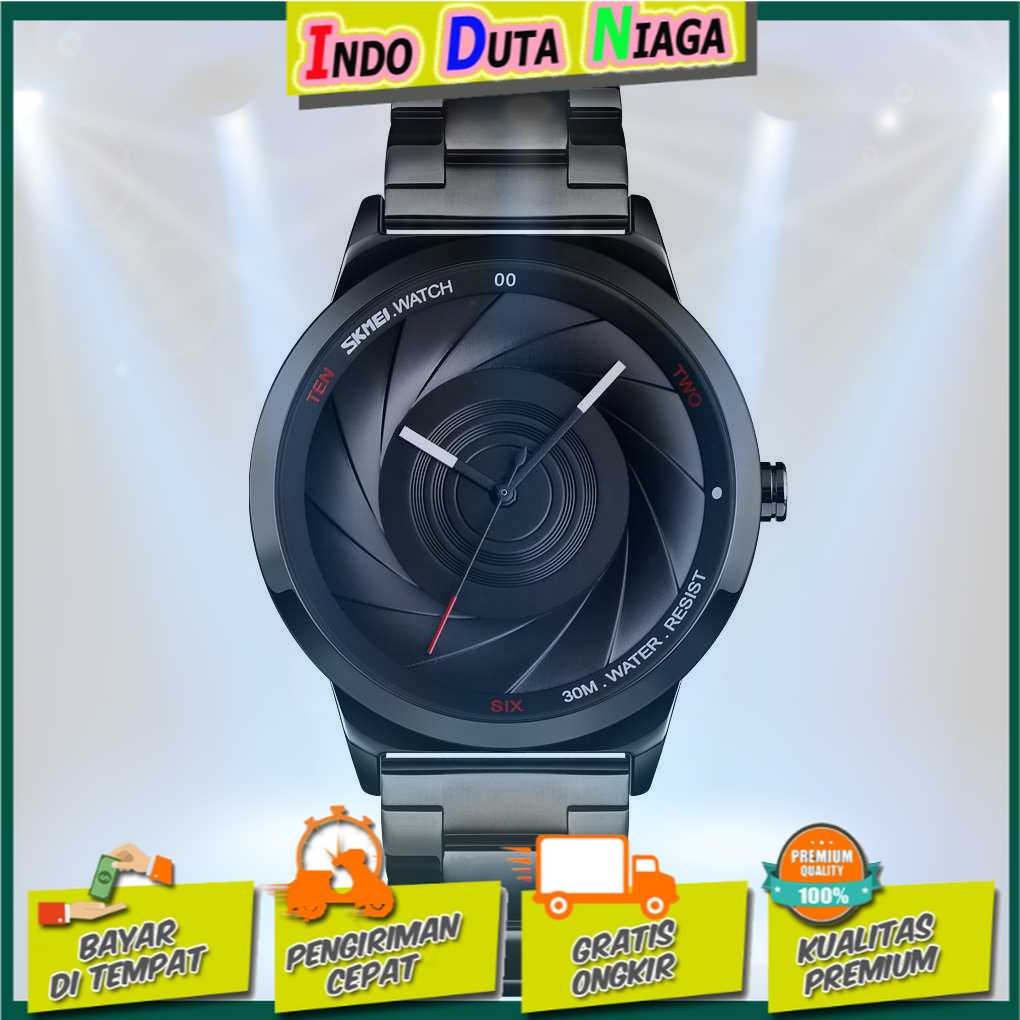 IDN - SKMEI Jam Tangan Analog Pria Strap Stainless Steel - 9210