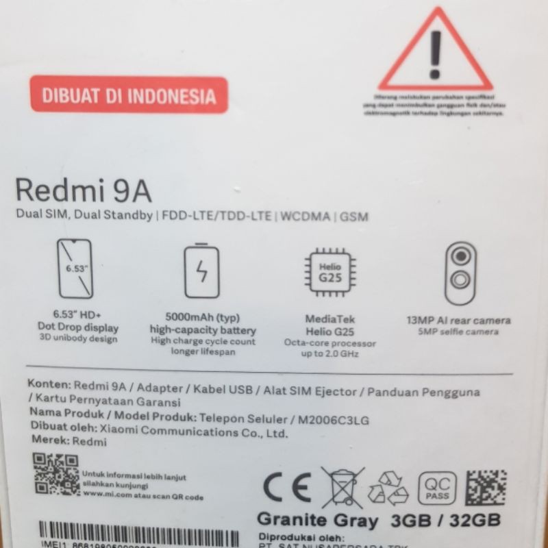 Xiaomi Redmi 9A Ram 3/32 Gb Garansi Resmi-2