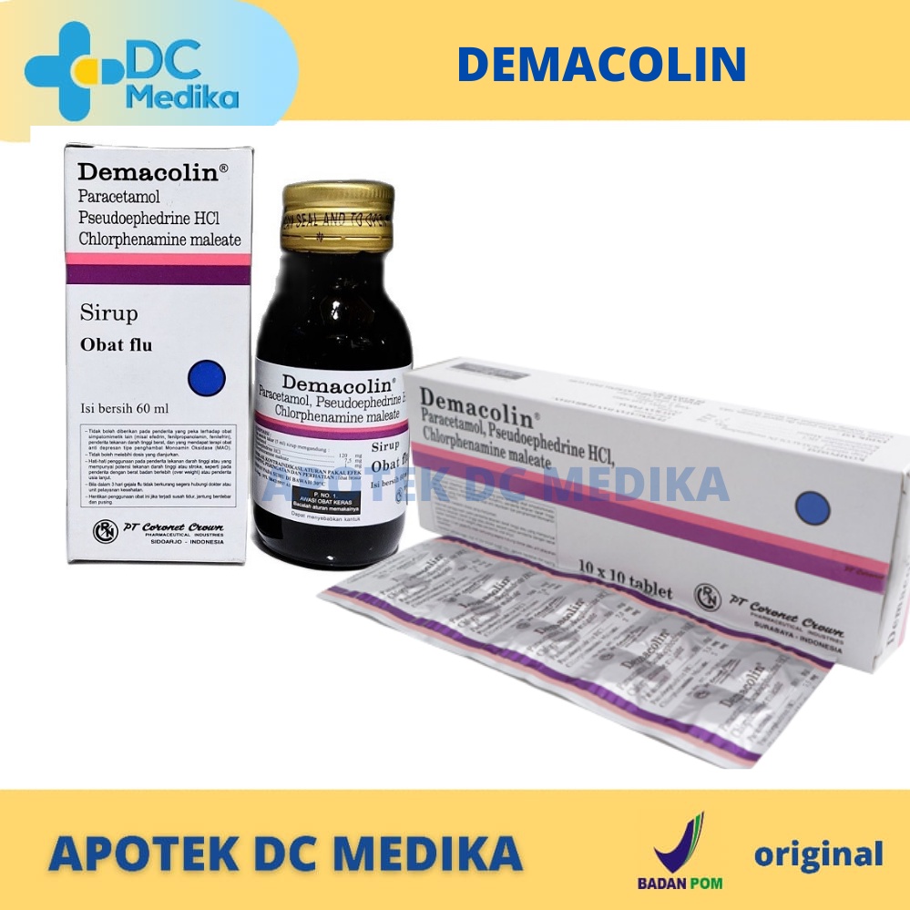 DEMACOLIN TAB / DEMACOLIN SYRUP / OBAT FLU BATUK