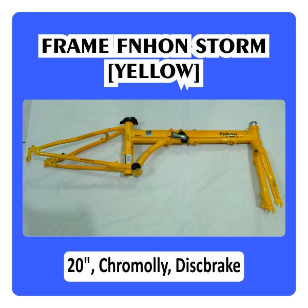 Frame fork FNHON Storm Kuning Yellow Metalic Bright Orange Discbrake Disc brake DB not Blast Gust