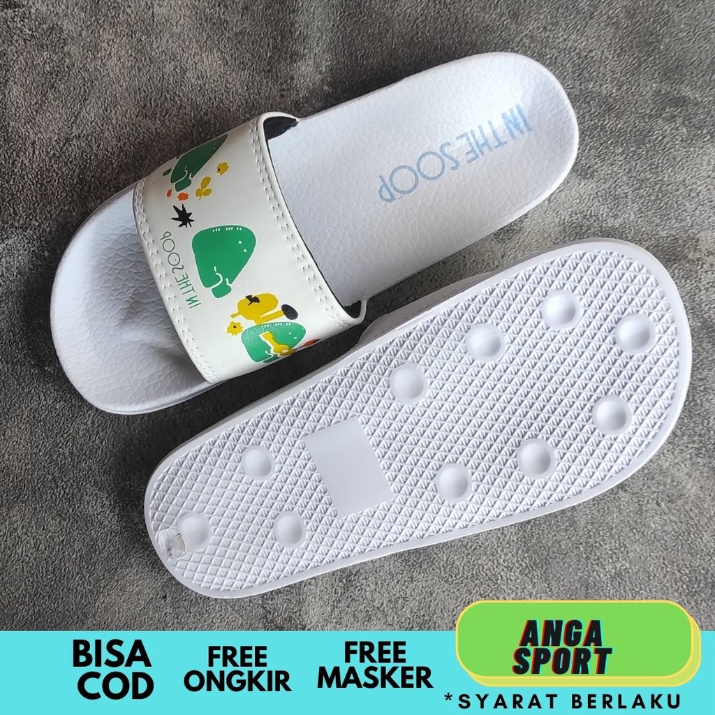 SANDAL SLIDE WANITA IN THE SOOP BTS KOREA TERMURAH / SENDAL SANTAI CEWEK / SANDAL SELOP DISTRO REMAJA